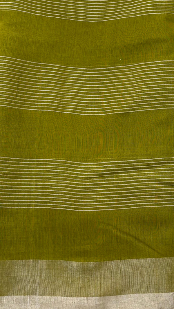 'HIRANMAYA' Handwoven Silk-Cotton Chanderi Saree