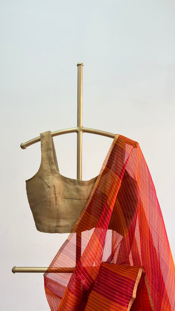 'RAJMATA' Handwoven Silk-Cotton Chanderi Saree