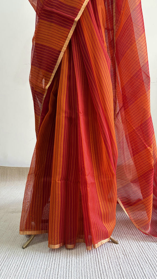 'RAJMATA' Handwoven Silk-Cotton Chanderi Saree