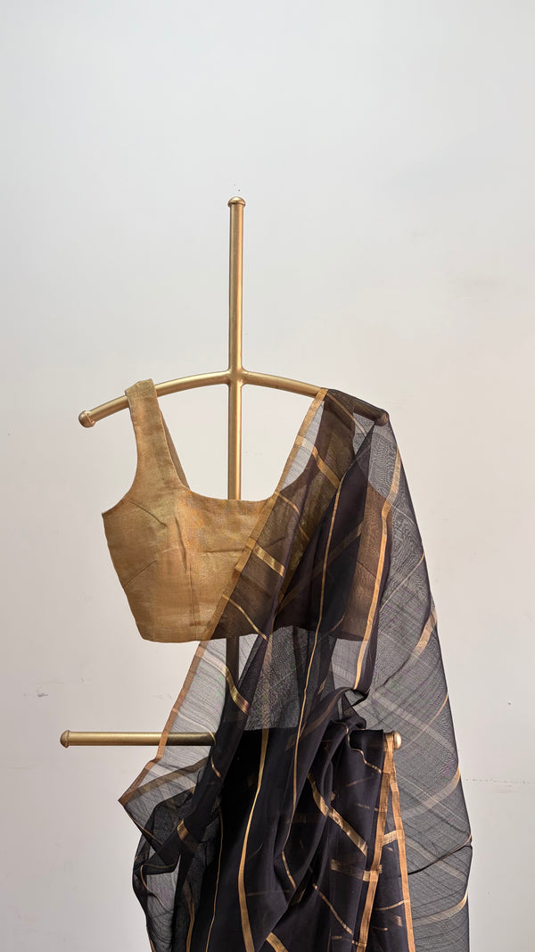 'BETWA' Handwoven Silk-Cotton Chanderi Saree