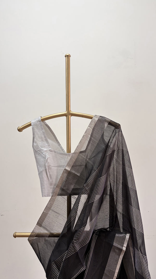 'VINDHYASRI' Handwoven Silk-Cotton Chanderi Saree