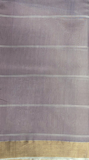 'MANJARI' Handwoven Silk-Cotton Chanderi Saree