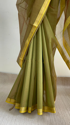 'KALINDI' Handwoven Silk-Cotton Maheshwari Saree