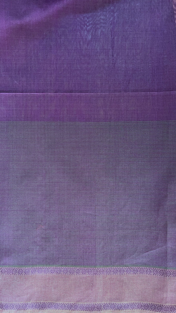 'KUSUMITA' Handwoven Silk-Cotton Maheshwari Saree