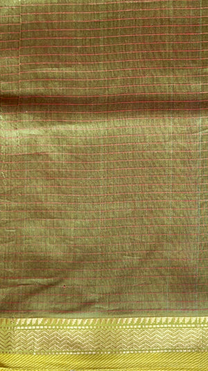 'KALINDI' Handwoven Silk-Cotton Maheshwari Saree