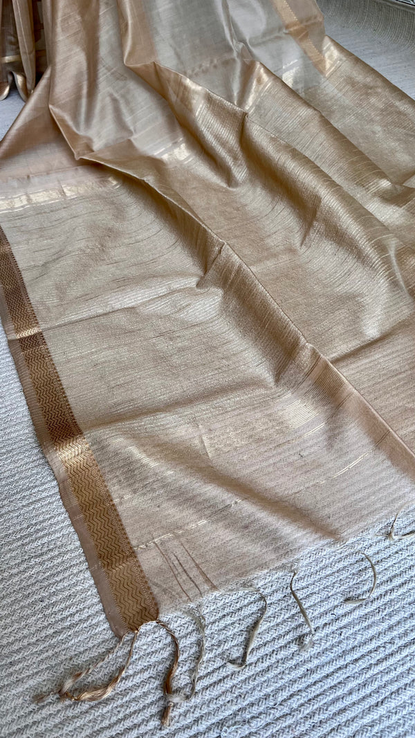 'SHAILAJA' Handwoven Silk-Cotton Maheshwari Saree