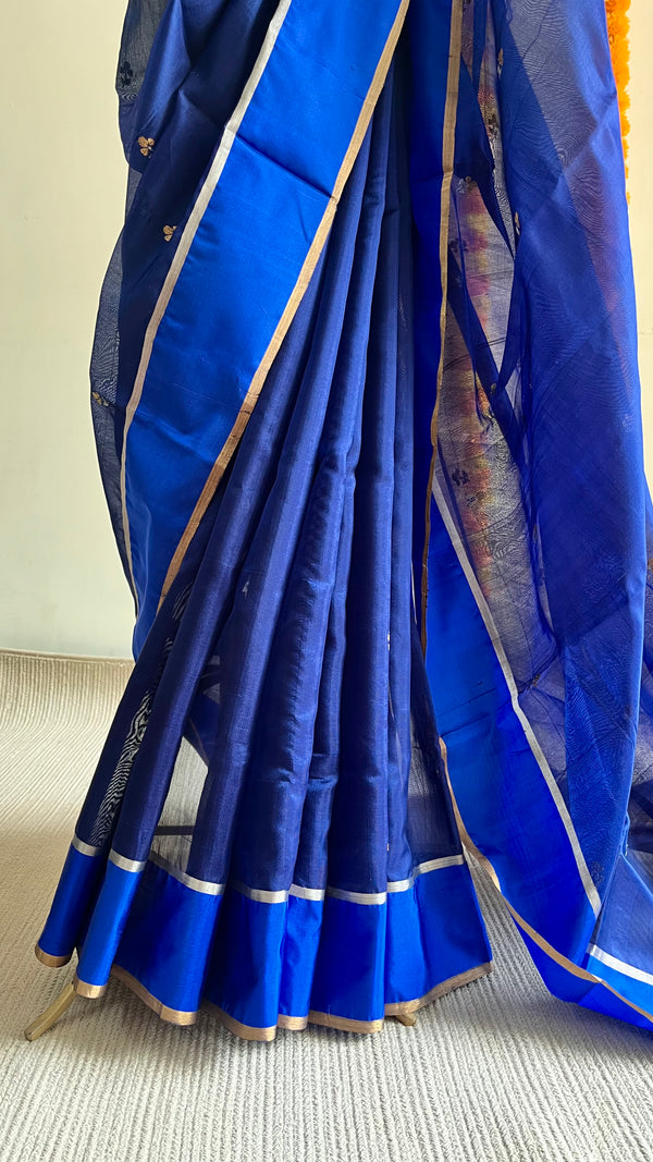 'LALITA' Handwoven Mulberry Silk Chanderi Saree