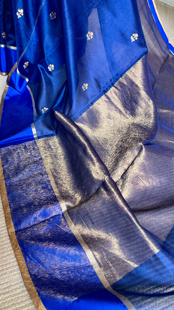 'LALITA' Handwoven Mulberry Silk Chanderi Saree