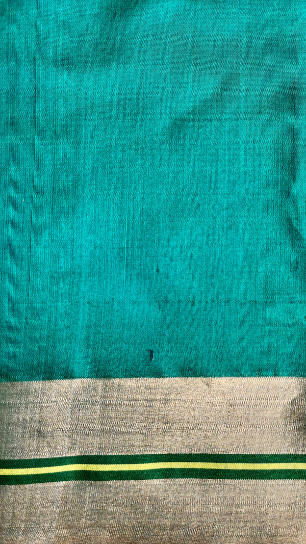 'DEVAMATA' Handwoven Silk-Cotton Chanderi Saree