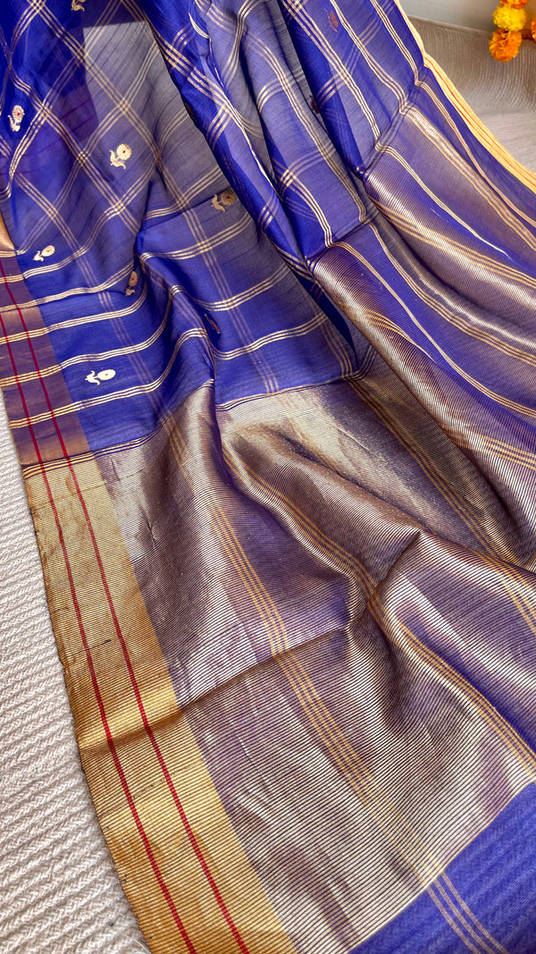 'PRATYAKSHA' Handwoven Silk-Cotton Chanderi Saree
