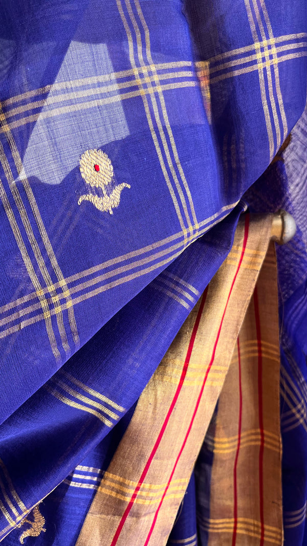 'PRATYAKSHA' Handwoven Silk-Cotton Chanderi Saree