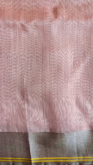 'BHADRA' Handwoven Silk-Cotton Chanderi Saree