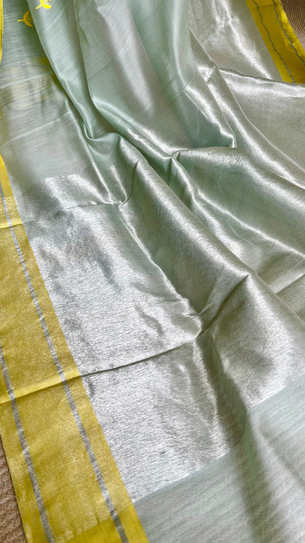 'JAYA' Handwoven Silk-Cotton Chanderi Saree