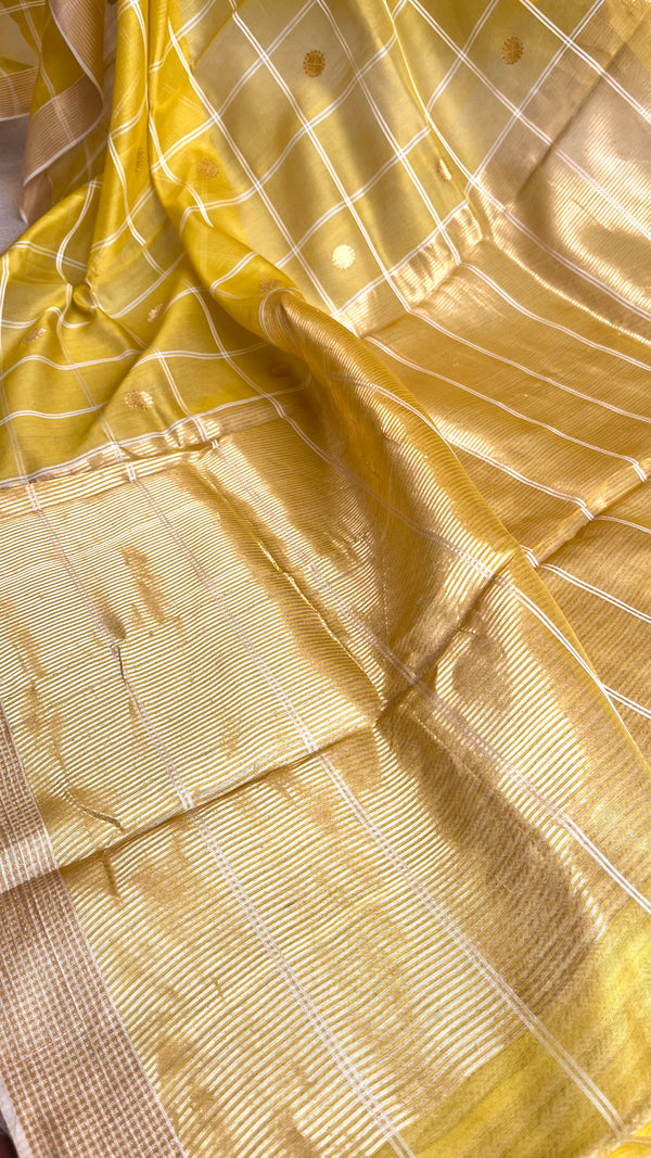 'BRAHMI' Handwoven Silk-Cotton Chanderi Saree