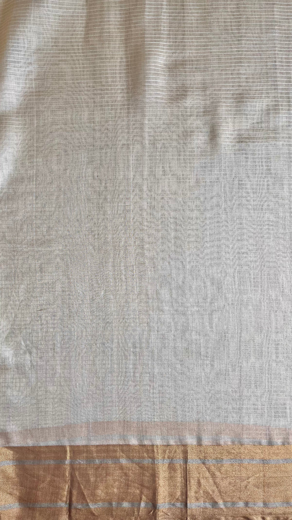 'VIKRAMA' Handwoven Silk-Cotton Chanderi Saree