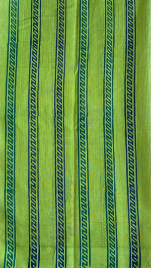 'KRAMA : Green' Mangalagiri Cotton Saree