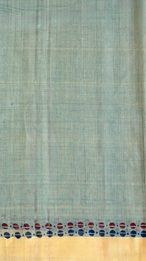 'UDGAM : Teal' Mangalagiri Cotton Saree