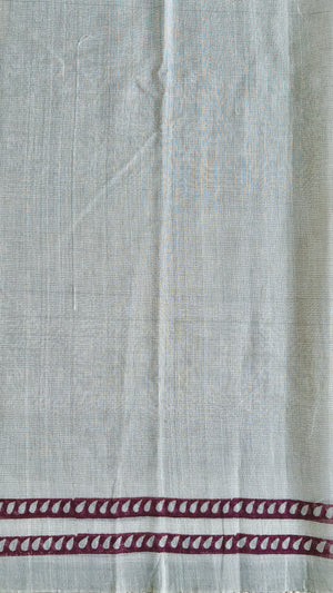 'VANA : Grey' Mangalagiri Cotton Saree
