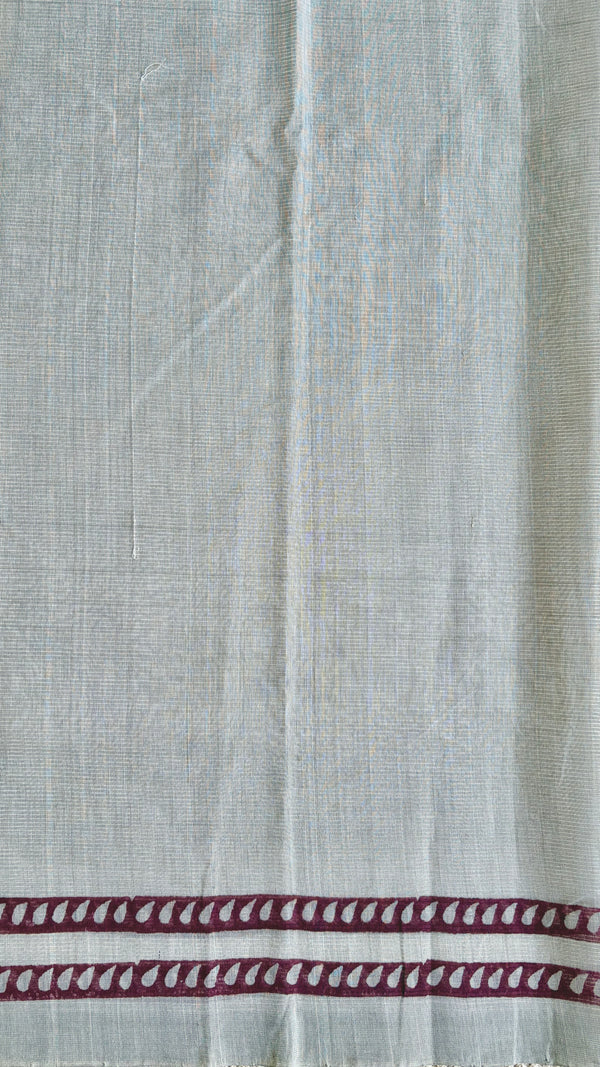 'VANA : Grey' Mangalagiri Cotton Saree