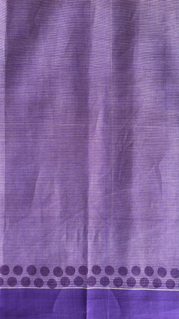 'BINDU : Beige' Mangalagiri Cotton Saree