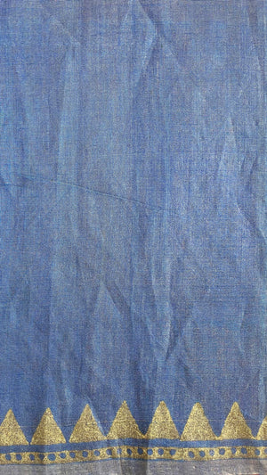 'CHAUHAN' Handwoven Tissue Maheshwari Saree