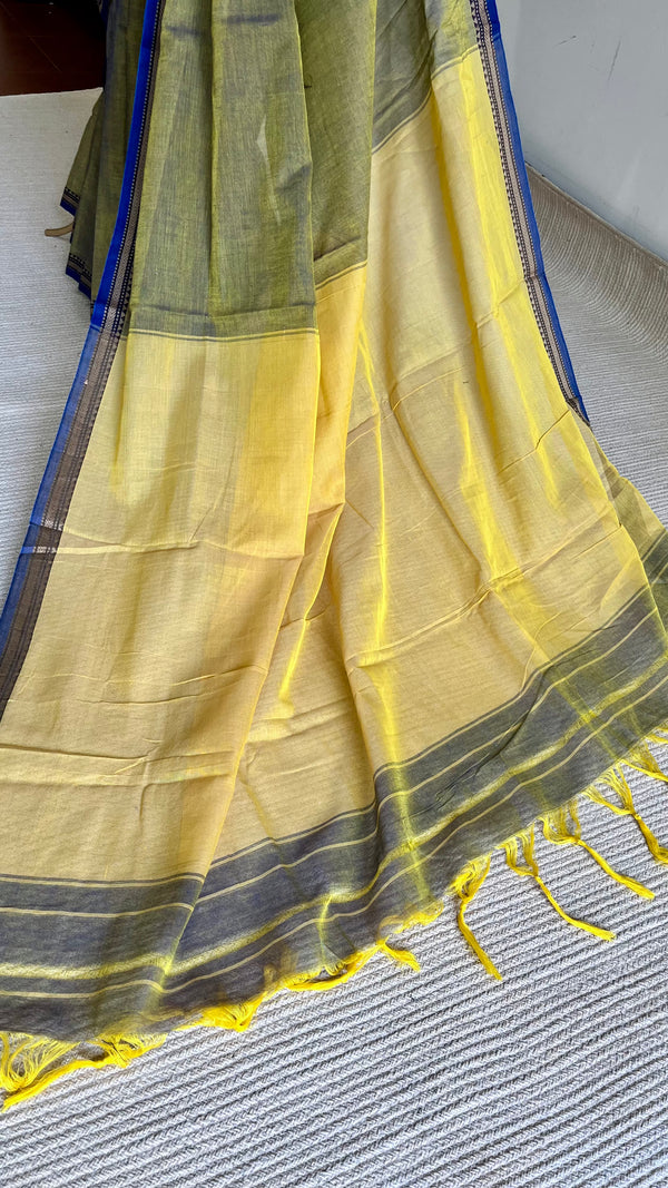'MANJARI' Handwoven Andhra Cotton Saree