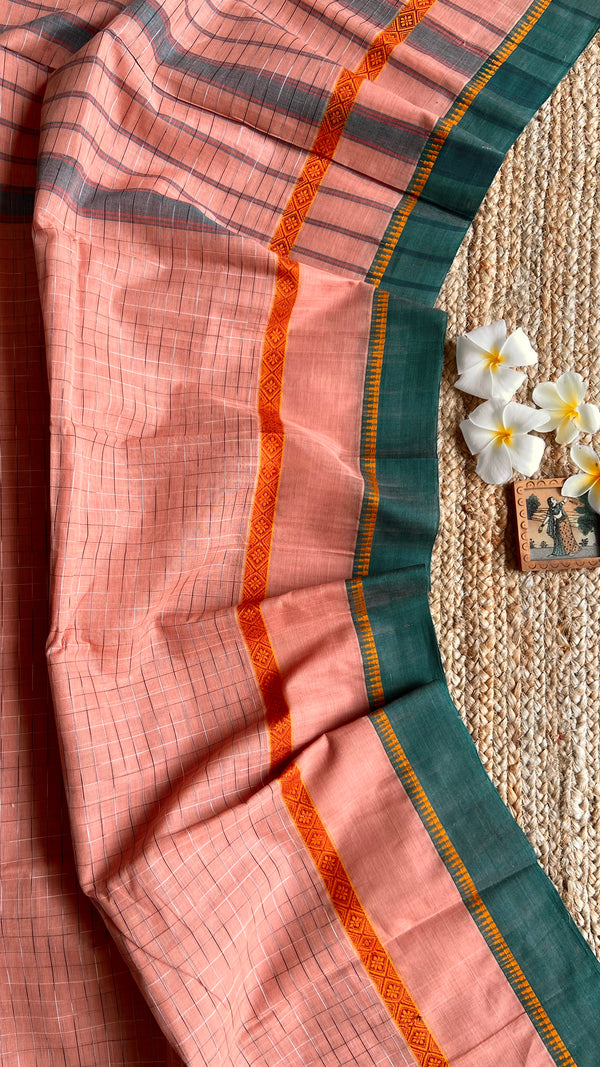 'VAANA' Handwoven Narayanpet Cotton Saree