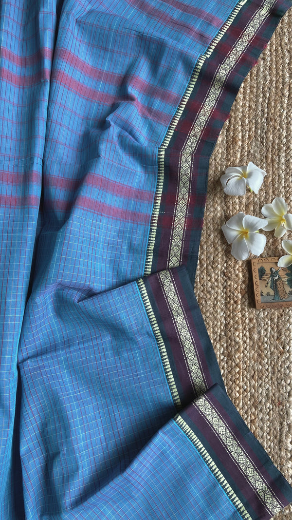 'SHARVANI' Handwoven Narayanpet Cotton Saree