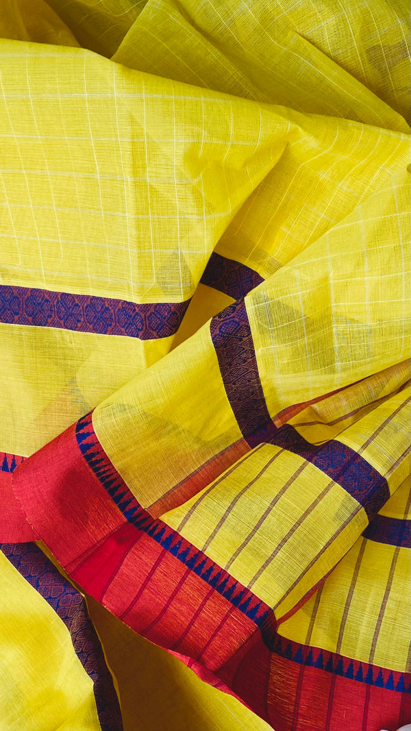 'SARANGI' Handwoven Narayanpet Cotton Saree