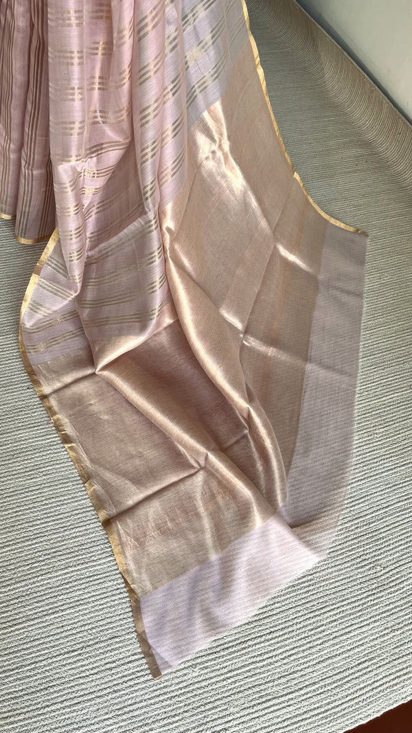 'KALAKRITI' Handwoven Silk-Cotton Chanderi Saree
