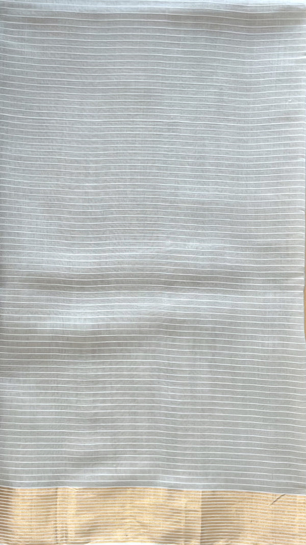 'AKASH-GANGA' Handwoven Silk-Cotton Chanderi Saree