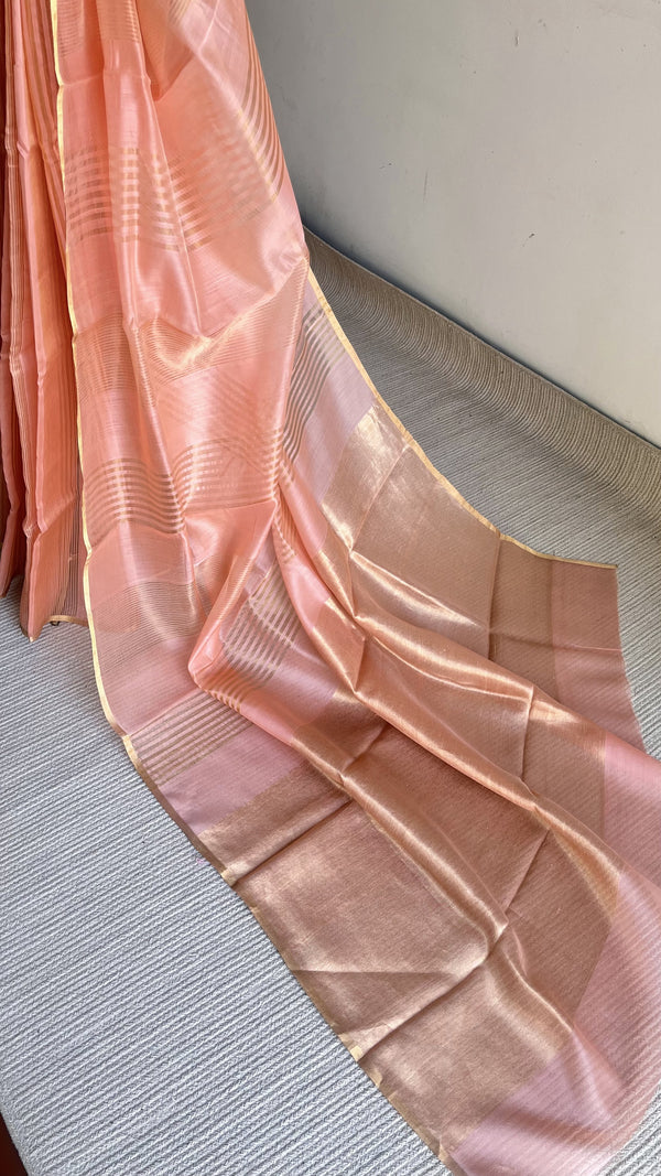 'VANAJYOTI' Handwoven Silk-Cotton Chanderi Saree