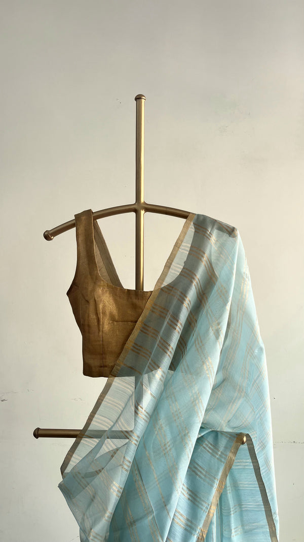 'SWARNAMUDRA' Handwoven Silk-Cotton Chanderi Saree