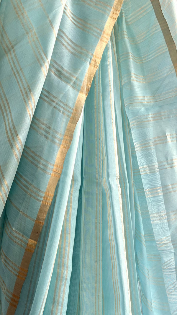 'SWARNAMUDRA' Handwoven Silk-Cotton Chanderi Saree