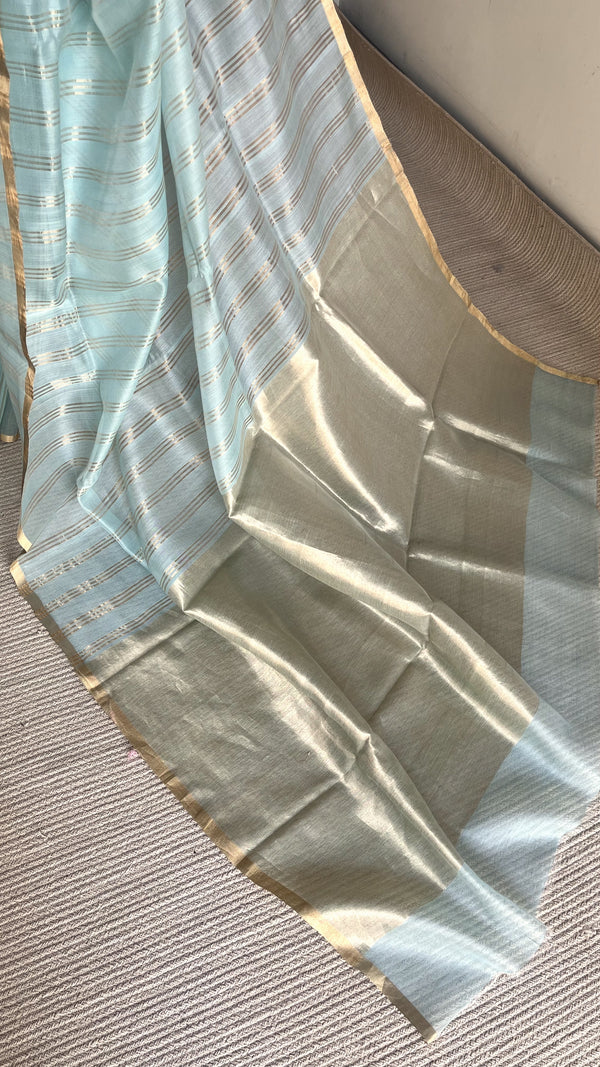 'SWARNAMUDRA' Handwoven Silk-Cotton Chanderi Saree