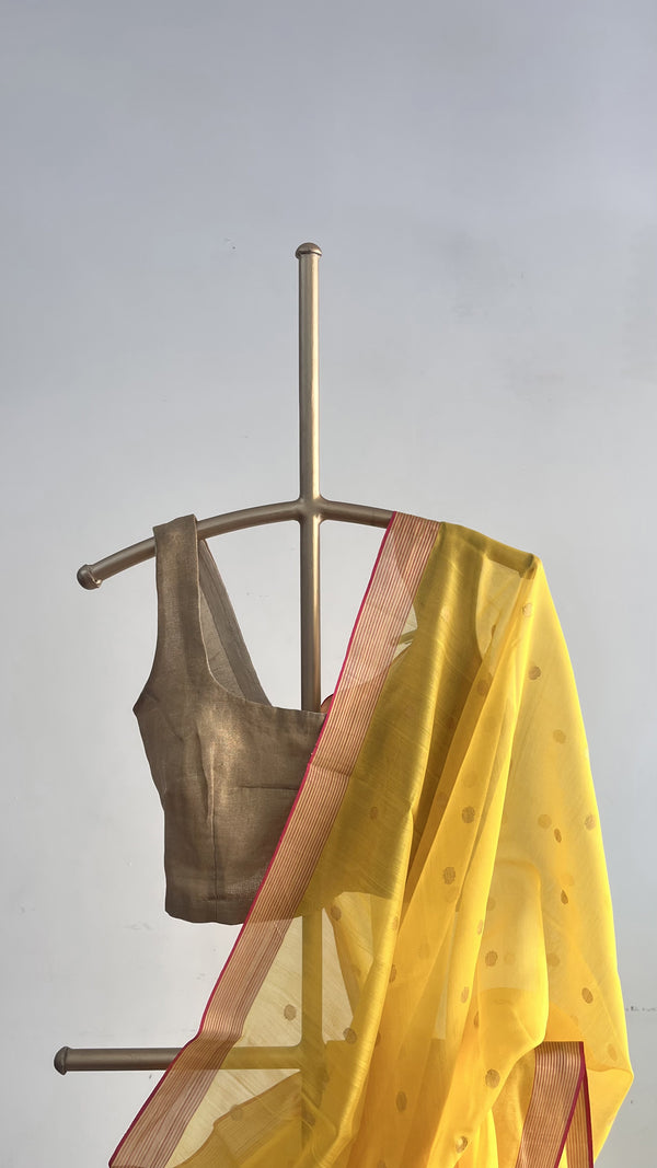 'JYOTIMAYA' Handwoven Silk-Cotton Chanderi Saree