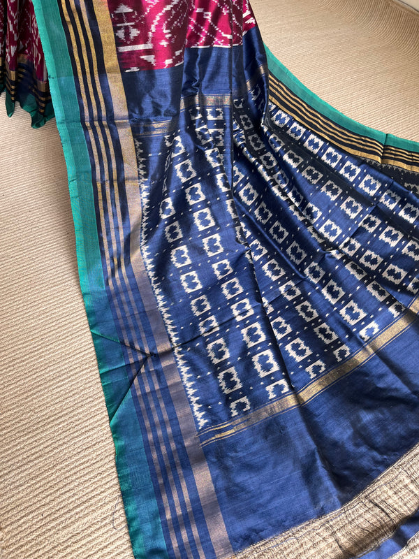 'VANAJA' Handwoven Pochampally Silk Saree