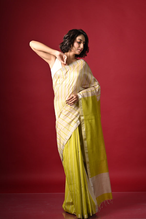 'ULLAAS' Handwoven Silk Cotton Maheshwari