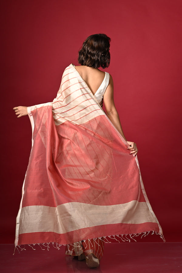 'AISHWARYA' Handwoven Silk Cotton Maheshwari