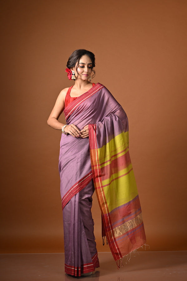 'VANDANA' Handwoven Silk Cotton Maheshwari