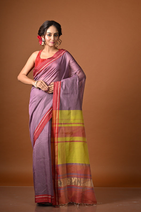 'VANDANA' Handwoven Silk Cotton Maheshwari