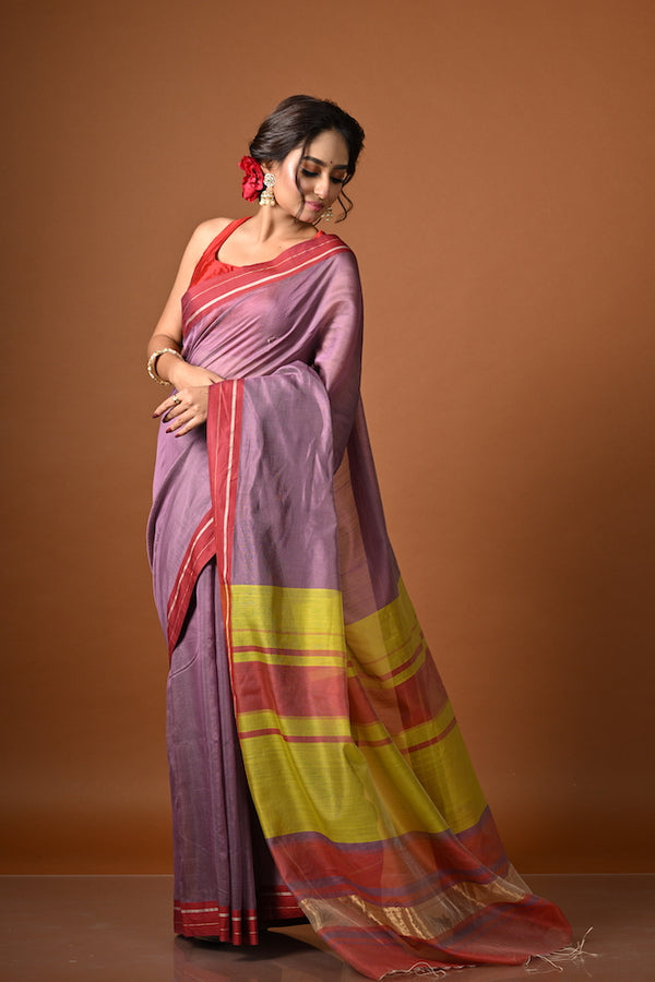 'VANDANA' Handwoven Silk Cotton Maheshwari