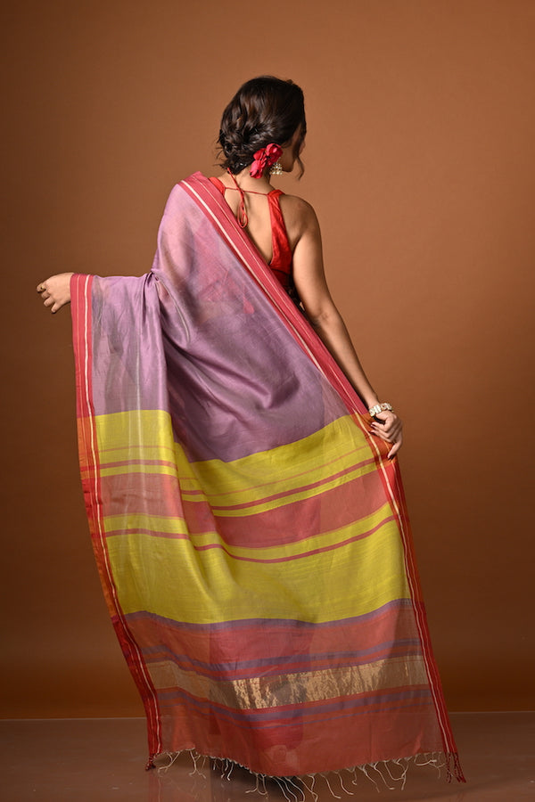 'VANDANA' Handwoven Silk Cotton Maheshwari