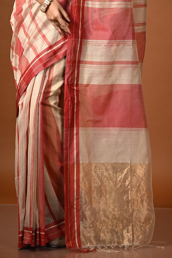 'SANKALP' Handwoven Silk Cotton Maheshwari