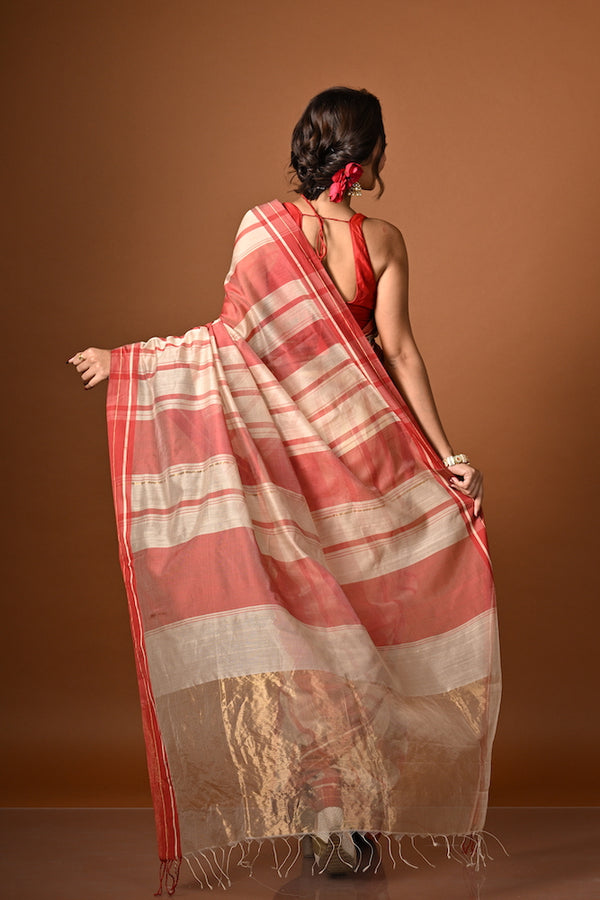 'SANKALP' Handwoven Silk Cotton Maheshwari