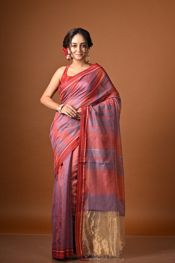 'SUBHAGA' Handwoven Silk Cotton Maheshwari