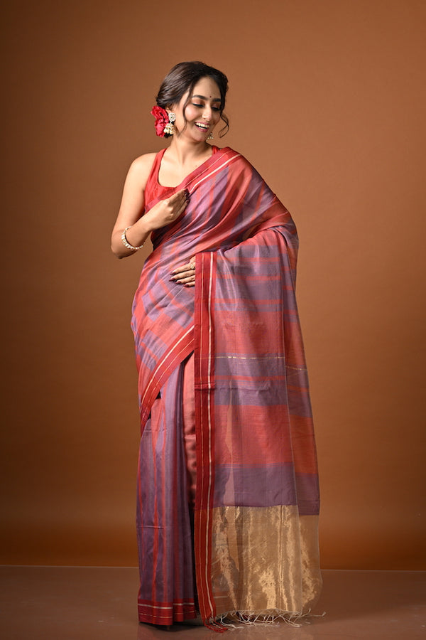 'SUBHAGA' Handwoven Silk Cotton Maheshwari