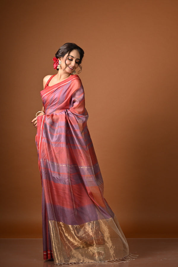 'SUBHAGA' Handwoven Silk Cotton Maheshwari