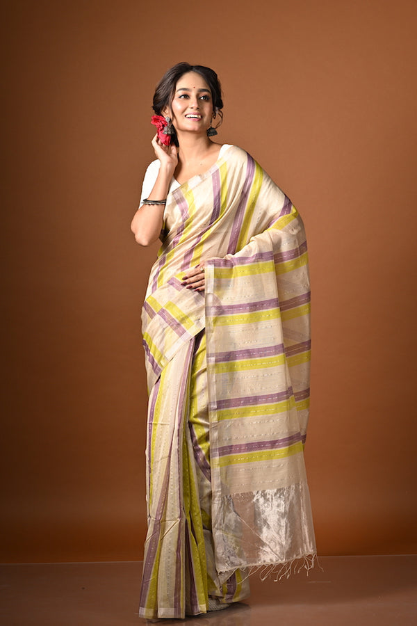 'MANGAL' Handwoven Silk Cotton Maheshwari