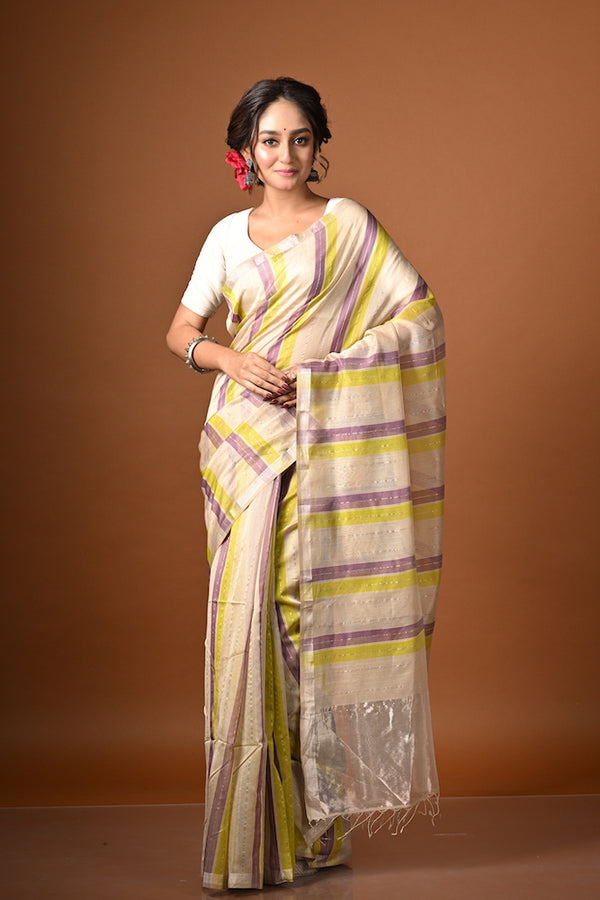 'MANGAL' Handwoven Silk Cotton Maheshwari